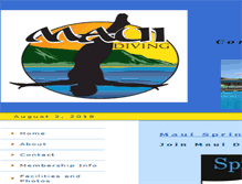 Tablet Screenshot of maui-diving.org